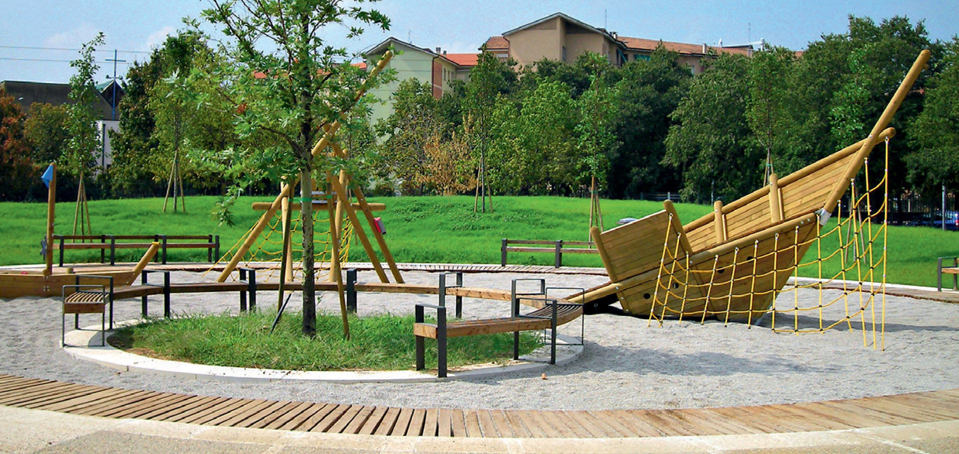 Giardini pubblici via casorati verona arcade progettazione integrata Aiuole in legno
